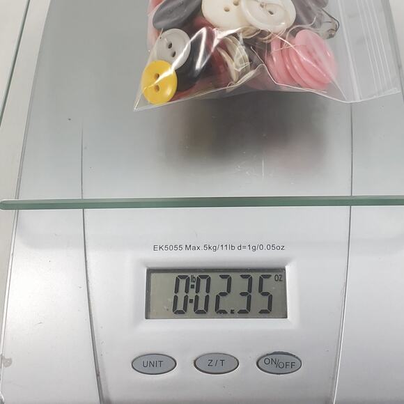 Vtg 60+ Button Junk Drawer Lot of Seamstress Replacements Fashion Pink Yellow - Picture 3 of 3